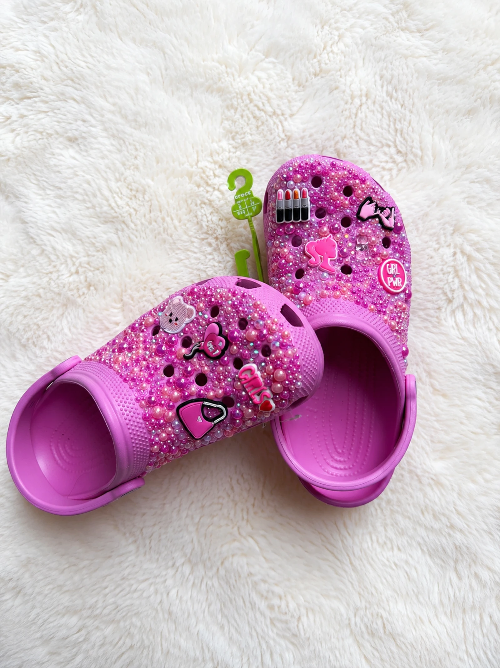 ✨ Crocs personnalisées “Pink Girl” ✨